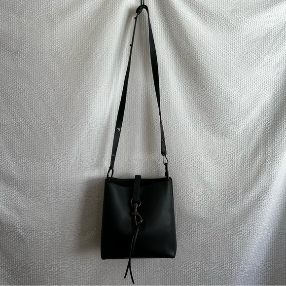 Rebecca Minkoff Megan Gray Deep Slate Crossbody Shoulder Bag - Picture 15 of 15